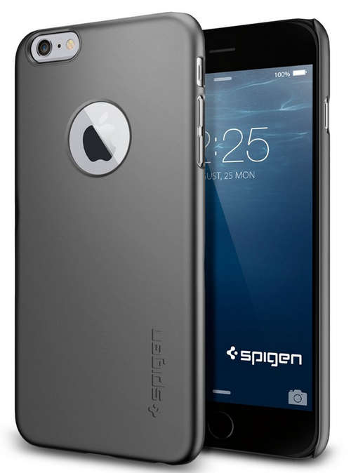 iPhone 6 Plus Premium Ultra Slim Case with Apple Logo View | Matte Gunmetal | INSTOCK | FREE POSTAGE