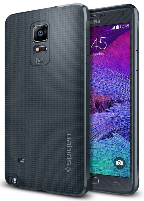 Samsung Galaxy Note 4 Premium Strong Flex Case | Metal Slate Black | INSTOCK