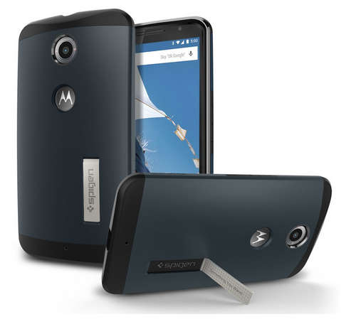 Nexus 6 Premium Slim Armor Case | Dual Protection | Metal Slate | INSTOCK