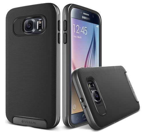 Samsung Galaxy S6 Premium Air Space Cushion Case | Black/Silver | INSTOCK