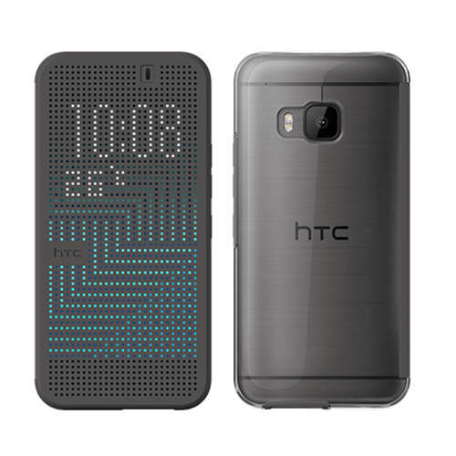 HTC ONE M9 DOT VIEW 2 ICE PREMIUM CASE | ONYX BLACK