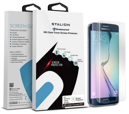SAMSUNG GALAXY S6 EDGE PREMIUM HD ARMOR CURVED EDGE TO EDGE SCREEN PROTECTOR | INSTOCK
