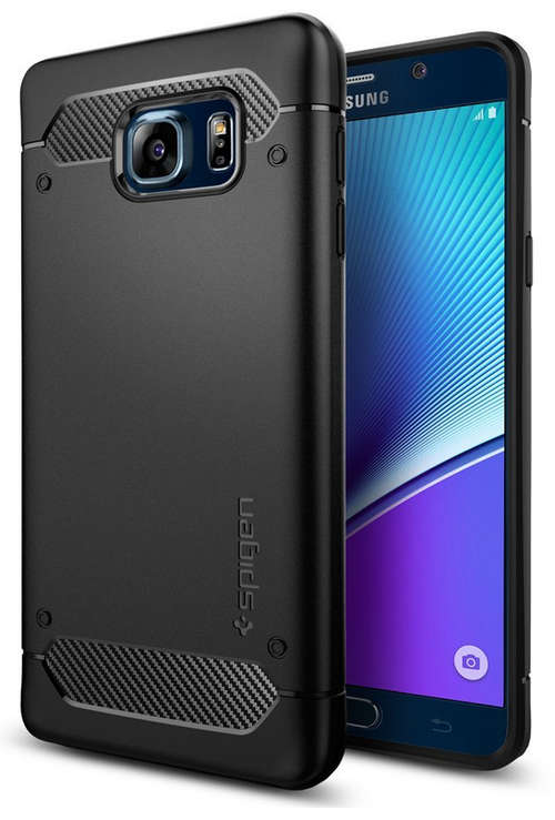 SAMSUNG GALAXY NOTE 5 PREMIUM RUGGED CASE BLACK | INSTOCK