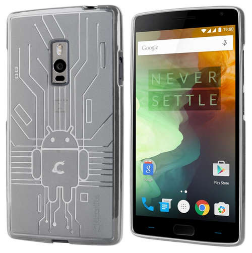 ONEPLUS 2 BUGDROID CIRCUIT CASE CLEAR | CRUZERLITE | INSTOCK