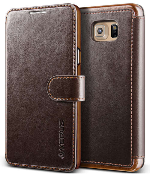 SAMSUNG GALAXY NOTE 5 PREMIUM VINTAGE WALLET FLIP CASE COFFEE BROWN | VERUS | INSTOCK