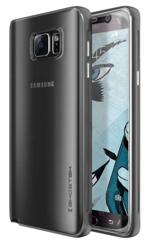 SAMSUNG GALAXY NOTE 5 PREMIUM HYBRID ARMOR CASE WITH TEMPERED GLASS PROTECTOR | GHOSTEK | INSTOCK