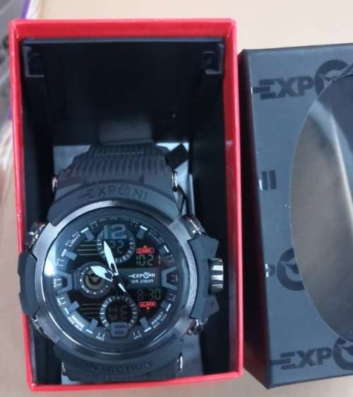 Exponi Hugeman Analog & Digital Watch