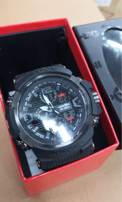 Exponi Hugeman Analog & Digital Watch