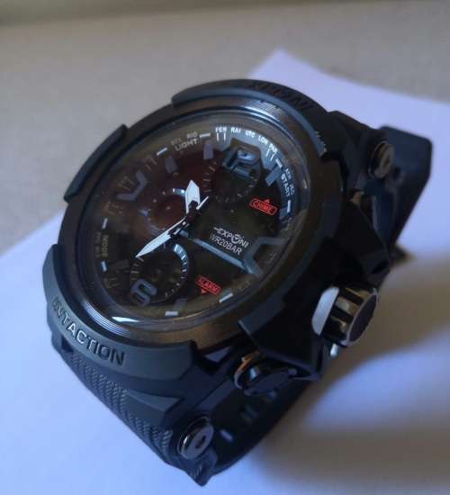 Exponi Hugeman Analog & Digital Watch