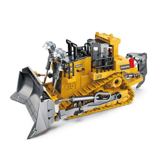 RC Bulldozer 1/24 Scale 2.4G 9-Channel Dozer Front Loader Construction Vehicle with Light