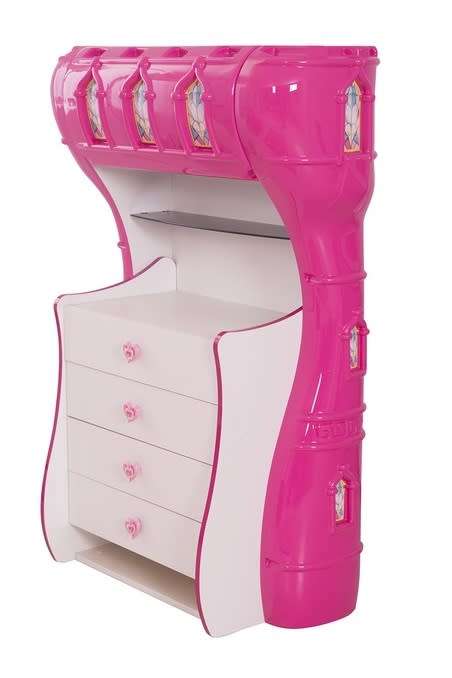 ABS Plastic Princess Castle Chest of Drawers