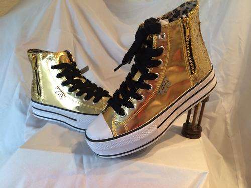 SISSY BOY - GULL SNEAKER - LADIES SIZE 4 GOLD - 100% ORIGINAL - BRAND NEW - OPENING SPECIAL !!!!!!