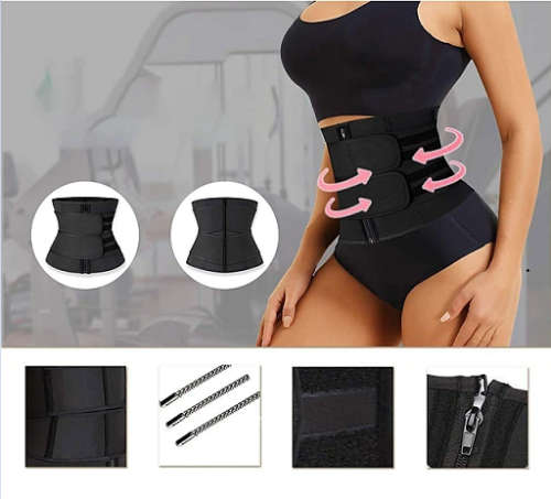 Body Shaper, Waist Training Corset Sauna Belt - Large