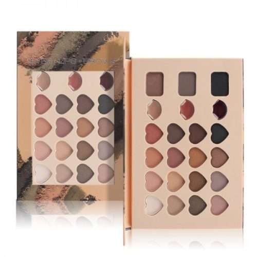 3 In 1 Eyeshadow Lipstick Eyebrow Palette