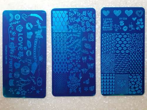 3 Colour Stamping Nail Kit Set