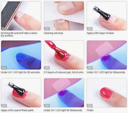 12 Spring Bright Colour Gel Nail Polish Kit