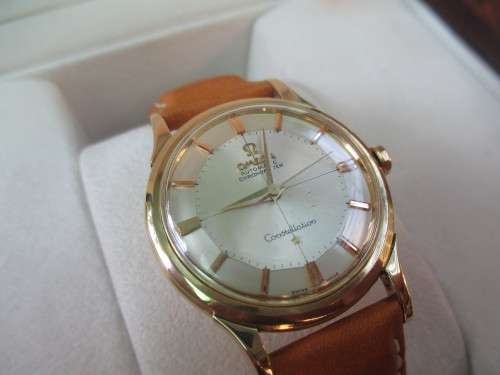 Omega Vintage Constellation Pie Pan Automatic Chronometer, 18k Solid Gold.