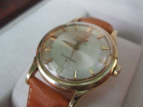 Omega Vintage Constellation Pie Pan Automatic Chronometer, 18k Solid Gold.