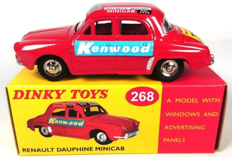 Renault Dauphine Minicab Atlas Editions Dinky Toys 268 - Red SEALED