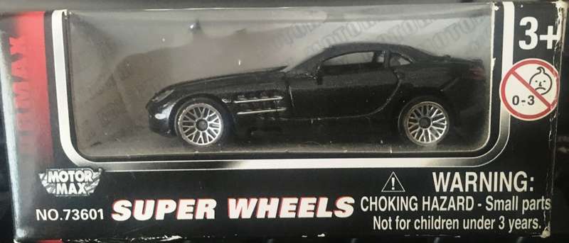 Mercedes Benz SLR McLaren Motor Max-1-64 Scale Metalic Black Boxed