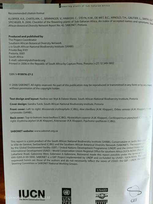 Checklist of Flowering Plants of Sub-Saharan Africa