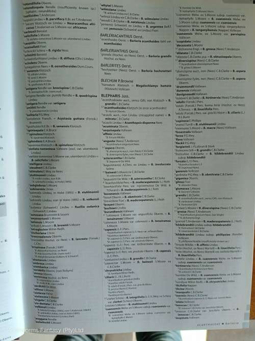 Checklist of Flowering Plants of Sub-Saharan Africa