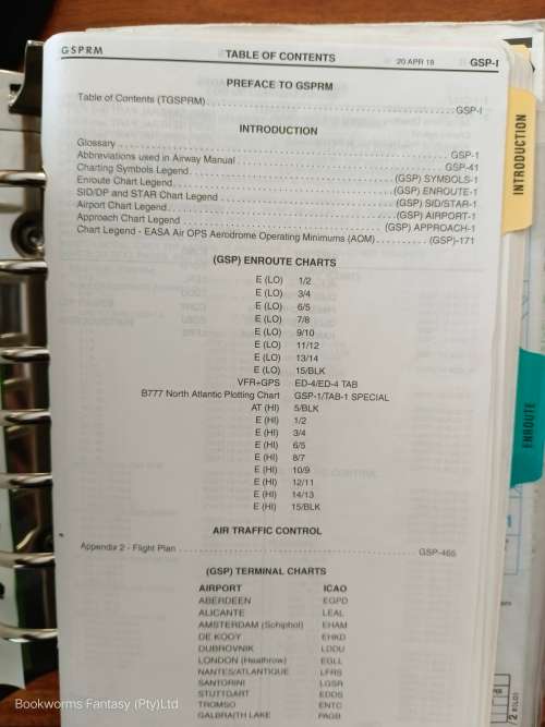JEPPESEN EASA-FCL GENERAL STUDENT PILOT ROUTE MANUAL GSPRM
