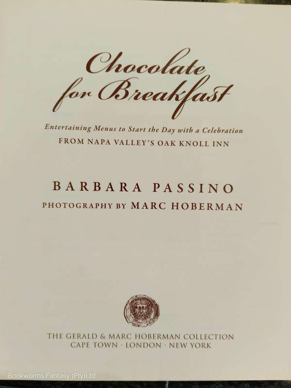 Chocolate for Breakfast by Barbara Passino