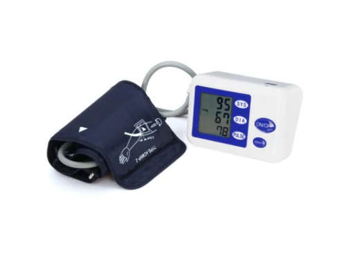 Fully Automatic LCD Digital Upper Arm Style Blood Pressure Monitor Care Health white