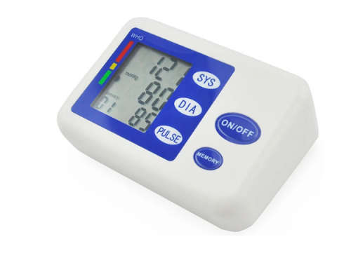 Fully Automatic LCD Digital Upper Arm Style Blood Pressure Monitor Care Health white