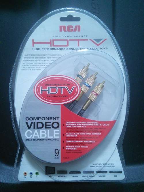 RCA Component Video Cable 24k Gold-plated