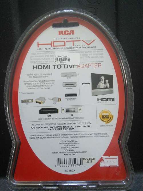 RCA HDMI to DVI Adapter