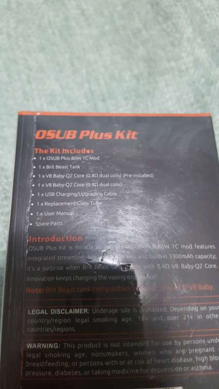 Smok 0sub 80w tc plus kit