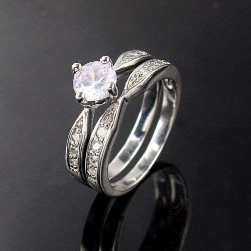 925 Stirling Silver 1.5 Carat  Round Cut Lab Cr. Diamond with Solitaire Engagement Ring -Size -7