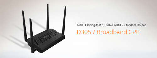 Tenda D305 wireless router ADSL2+Modem router WIFI Router English Firmware 300M WIFI Router with USB