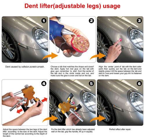 Car Kit Dent Lifter Paintless Dent Repair Tools Hail damage repair tools Car Body Dent Repair Hand T
