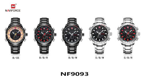 NAVIFORCE Mens Quartz Analog Watch Luxury Fashion Sport Wristwatch Waterproof Stainless Male Watches