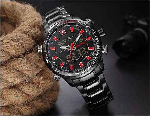 NAVIFORCE Mens Quartz Analog Watch Luxury Fashion Sport Wristwatch Waterproof Stainless Male Watches