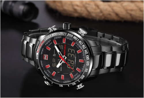 NAVIFORCE Mens Quartz Analog Watch Luxury Fashion Sport Wristwatch Waterproof Stainless Male Watches