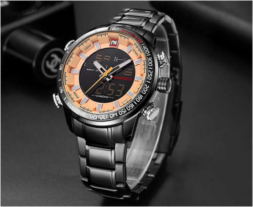 NAVIFORCE Mens Quartz Analog Watch Luxury Fashion Sport Wristwatch Waterproof Stainless Male Watches