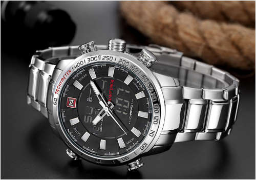NAVIFORCE Mens Quartz Analog Watch Luxury Fashion Sport Wristwatch Waterproof Stainless Male Watches