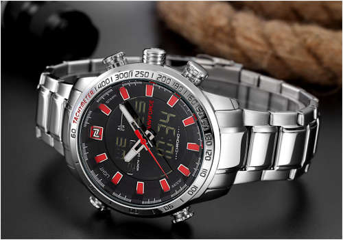 NAVIFORCE Mens Quartz Analog Watch Luxury Fashion Sport Wristwatch Waterproof Stainless Male Watches
