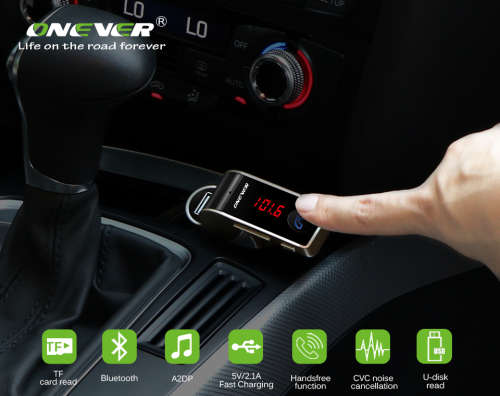 4-in-1 Hands Free Wireless Bluetooth FM Transmitter G7 + AUX Modulator Car Kit MP3 Player SD USB LCD