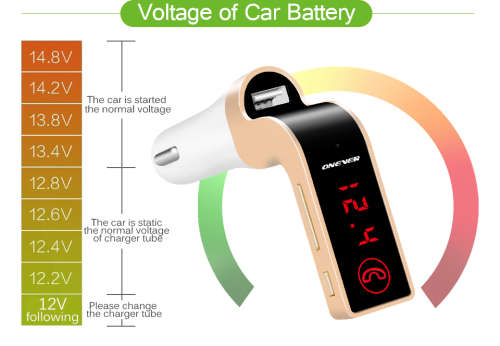 4-in-1 Hands Free Wireless Bluetooth FM Transmitter G7 + AUX Modulator Car Kit MP3 Player SD USB LCD