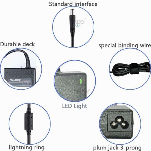 65W 19.5V 3.34A For Dell Inspiron 15 1750 1545 1525 6000 8600 PA12 XPS M1330 PA-12 PA-21 AC Laptop A