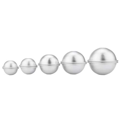 5 Set 10 Pieces Aluminium Metal Bath Bomb Fizzy Crafting DIY Mold Mould Tool