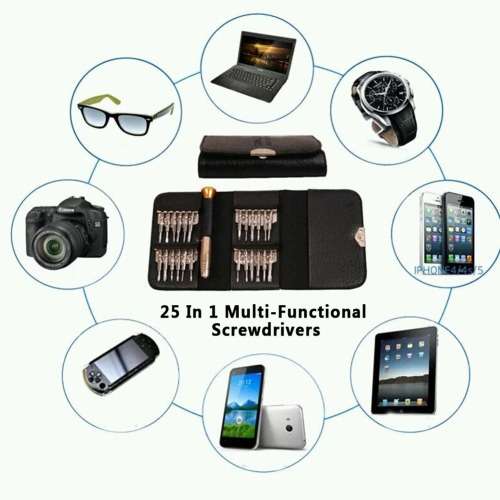 Mini Precision Screwdriver Set 25 in 1 Electronic Torx Screwdriver Opening Repair Tools Kit for iPho