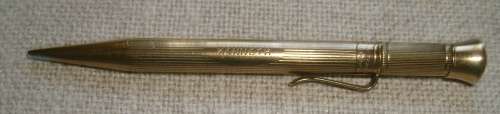 Rare Vintage Mordan Everpoint 9ct gold propelling pencil