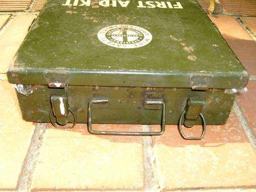WW2  First Aid Kit in metal box