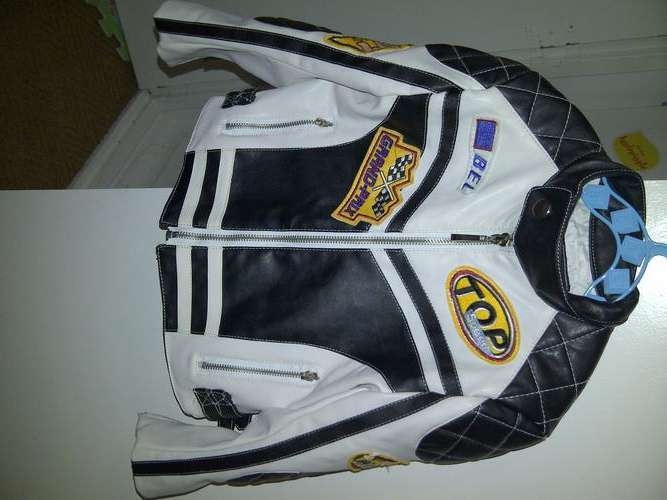 Bike Leather Jacket Size 4